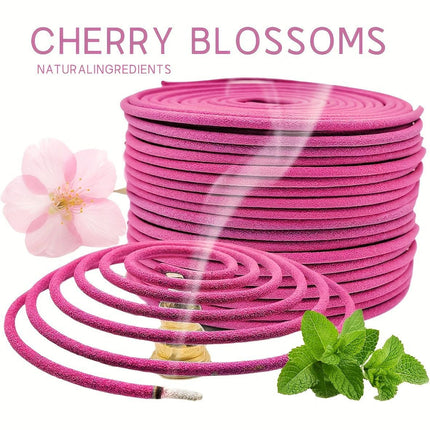 Rose-colored Cherry Blossom Coil Incense 40 Coils