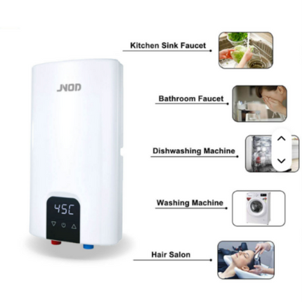 JNOD 380V-400V 12kW Three-Phase Anti-Lock Braking System Covers Whole-House Shower Instant Electric Water Heater