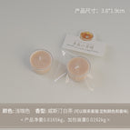 Round tea light candle, light brown color (scent: Westin White Tea)