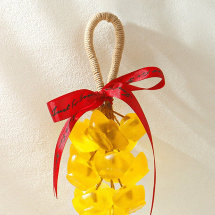 Ingot Soap Creative Handmade Gold Ingot Crystal Grape Soap Hand Washing Bathing Plant Essential Oil Ingot Fragrance Soap String
