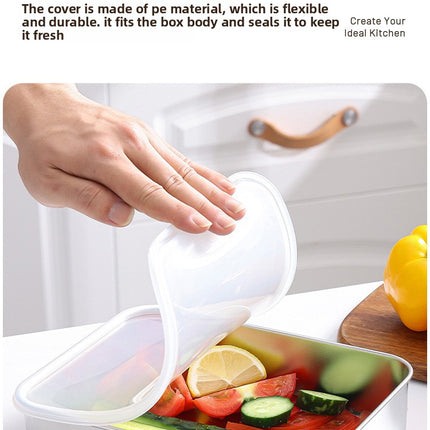 316 Stainless Steel Food Storage Containers with Lids - Food Grade Fridge Organizer, Leak-Proof
