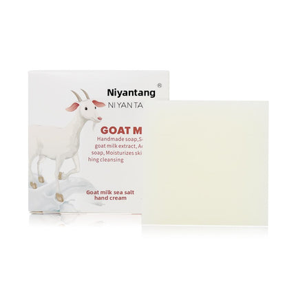 Goat Milk Silk Drawing Soap Sea Salt Handmade Soap Cleansing Bath Essential Oil Soap Children's Bath Soap One Piece Dropshipping