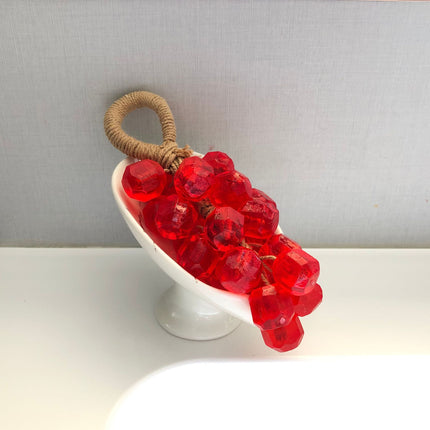 Custom Crystal Grape Soap Handmade DIY Gemstone Transparent Grape Cluster Handmade Soap Gift Box Imitation Grape Scented Soap