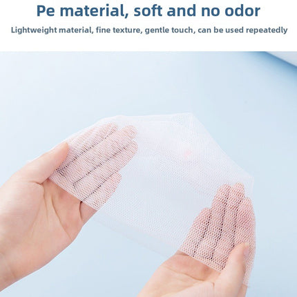 Manufacturer Supply 15*10cm Handmade Soap Foaming Net Facial Soap Foaming Net Double Layer with Rope Can Be Hanged