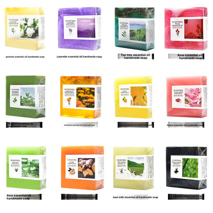 Niyantang Floral Plant Essential Oil Handmade Soap Aloe Vera Handmade Soap Rose Honey Face Wash Oil Control Cleansing Handmade Soap
