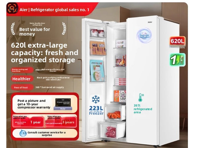 Double-door refrigerator