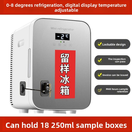 Small refrigerator for special cabinet for food sample retention
