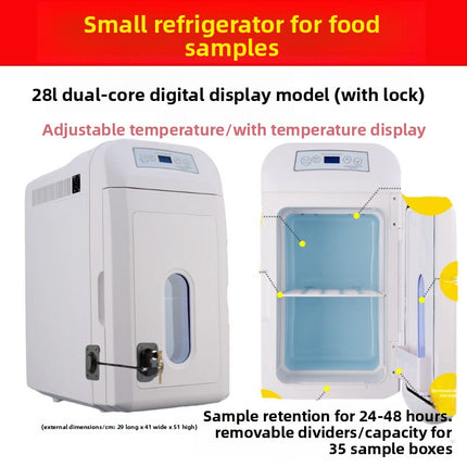 Small refrigerator for special cabinet for food sample retention