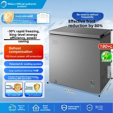 Midea 190 + liter frost reduction 80% household small freezer.